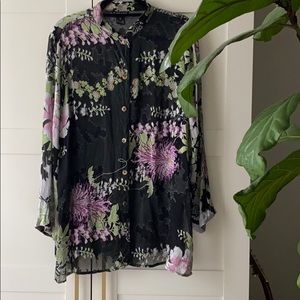 Citron Santa Monica  Burnout Blouse